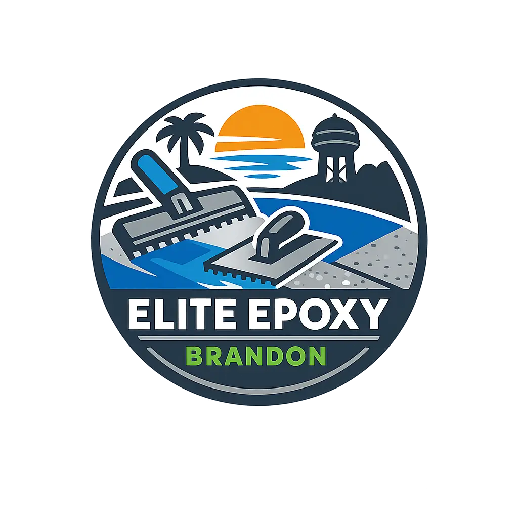 Elite Epoxy Brandon logo for epoxy flooring services in Brandon, FL.